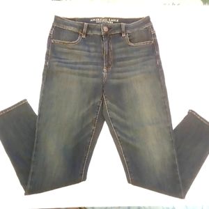 American Eagle high rise, super stretch, jeggings, size 10, in great con…